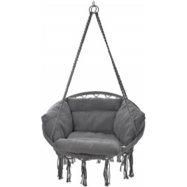 Sūpynės „Gandro lizdas“  su dviguba pagalve pilka