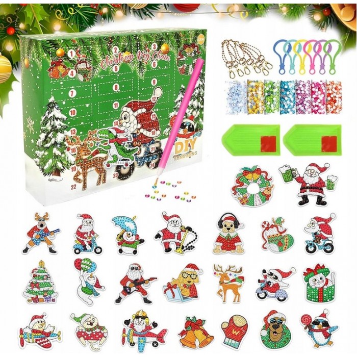 Advento kalendorius "Sukurk deimantinius pakabukus" Advento kalendorius "Sukurk deimantinius pakabukus"