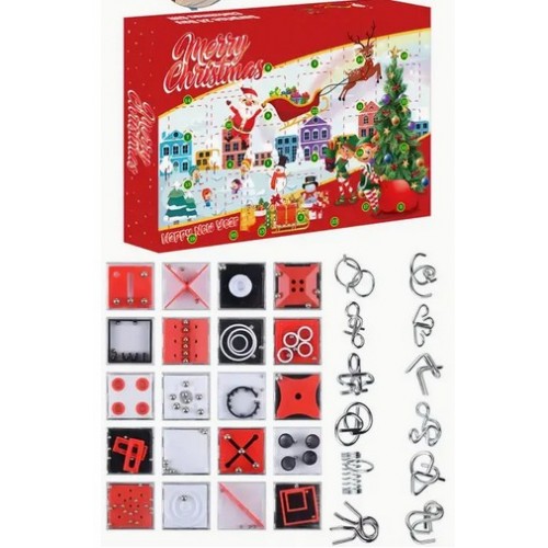 Advento kalendorius "Galvosūkiai ir loginio mąstymo žaidimai" (Pažeista pakuotė)