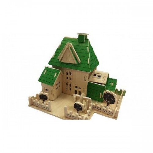 3D medinė delionė "Namas"