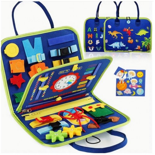 Lavinamoji Montessori knyga "Dinozaurai"