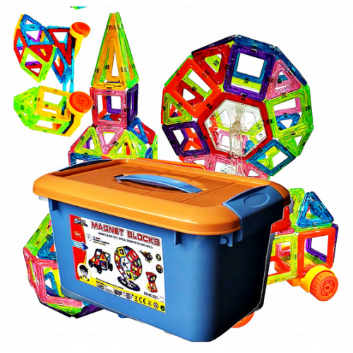 Konstruktorius  Magnetinės kaladėlės 128 dalių 