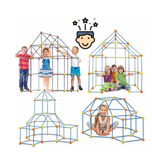 Konstruktorius "Namas iš šiaudelių  160 vnt." XXL