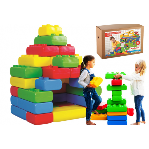 Konstruktorius  "Gigantiškos statybinės kaladėlės Marioinex" 33 dalių 