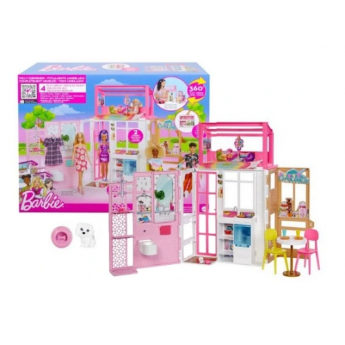 Lėlių nešiojamas namas "Barbie" HCD47