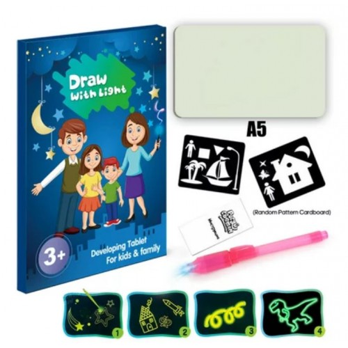 Piešimo lenta "Piešk su šviesa" S dydžio