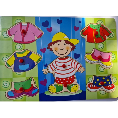 Medinė lavinamoji dėlionė "Berniukas"