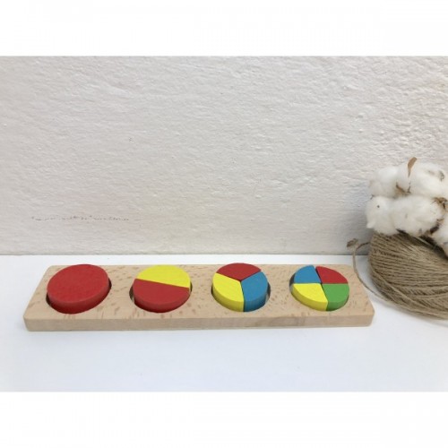 Medinė lavinamoji dėlionė "Apskritimas" 