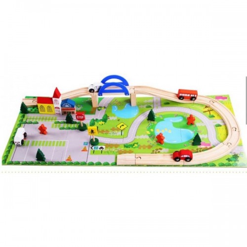 Medinis konstruktorius kelias su mašinom