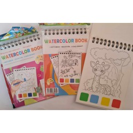 Piešimo - spalvinimo albumas su dažais