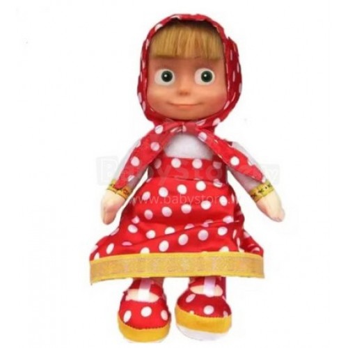 Maša ir lokys lėlė su taškuota suknele