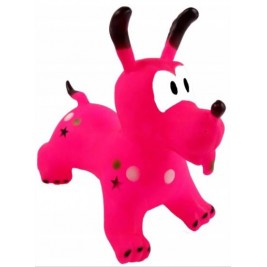 Šokinėjimo, lygsvaros šuniukas (rožinis)