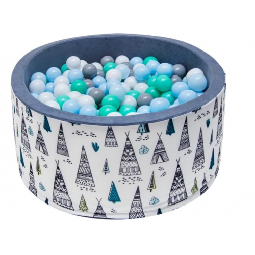 Baseinas su 200 kamuoliukų Welox "Palapinės" (90 x 40 cm.)