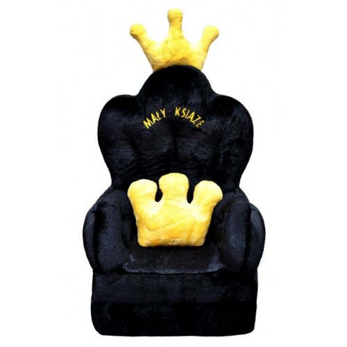 Vaikiškas fotelis - lova "Juoda karūna"