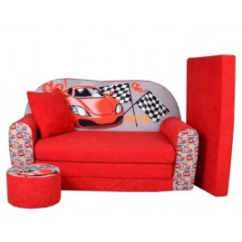 Vaikiška midi sofa - lova "Lenktynės" 02