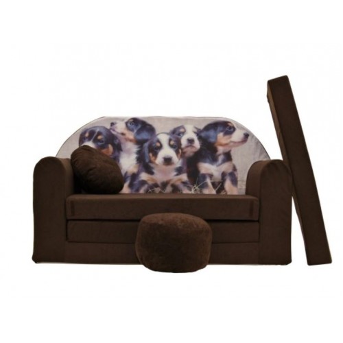 Vaikiška midi sofa - lova "Šuniukai"
