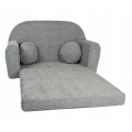 Vaikiška midi sofa - lova "Teddy"  Pilka