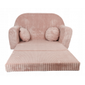 Vaikiška midi sofa - lova "Galeriat"  Rausva