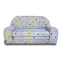 Vaikiška mini sofa - lova "Geltonos žvaigždės"