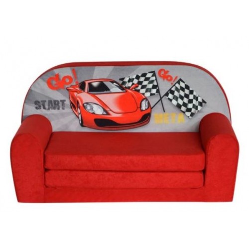 Vaikiška mini sofa - lova "Lenktynės"