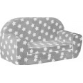 Vaikiška mini sofa - lova "Pilkas dangus"