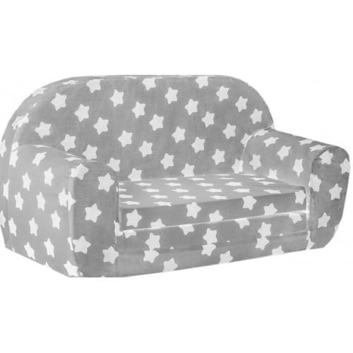 Vaikiška mini sofa - lova "Pilkas dangus"