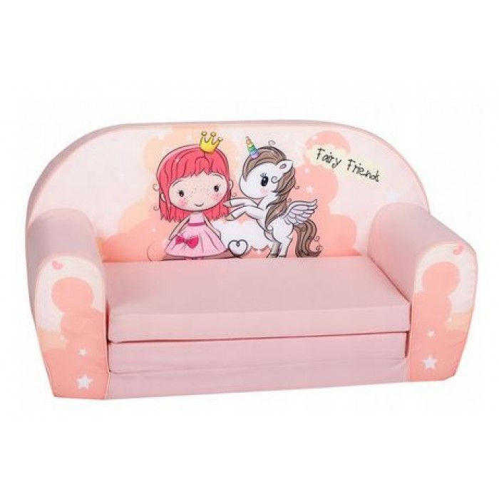 Vaikiška sofa - lova "Princesė ir vienaragis"