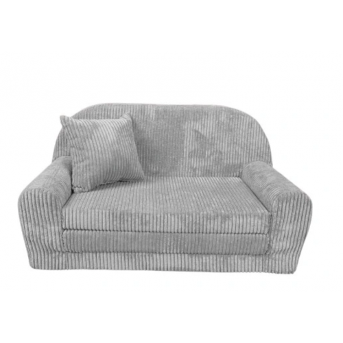 Vaikiška mini sofa - lova "Galeriat" pilka