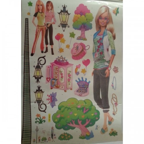 Sienų-baldų lipdukai Barbės 03