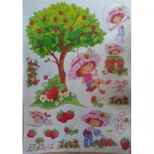 Sienų-baldų lipdukai Mergytė braškytė 08