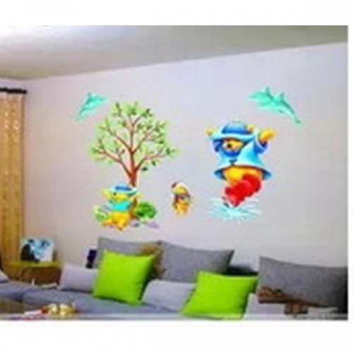 Sienų-baldų lipdukai Mikė Pūkuotukas 04