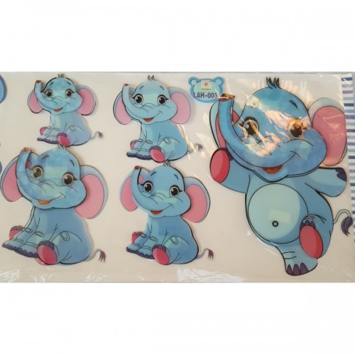 Sienų-baldų lipdukai Afrikos gyvūnėliai 08