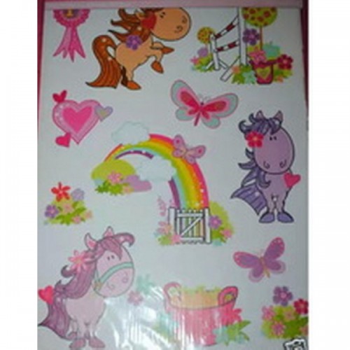 Sienų-baldų lipdukai Arkliukai