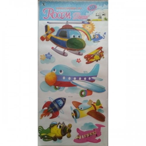 Sienų-baldų lipdukai Lėktuvėliai