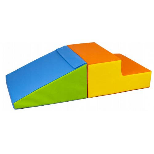 Modulinė minkšta žaidimų aikštelė 2 dalių "Mini čiuožykla"