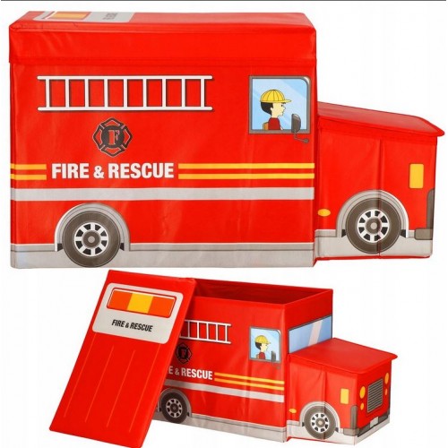 Žaislų dėžė - pufas "Gaisrinė"