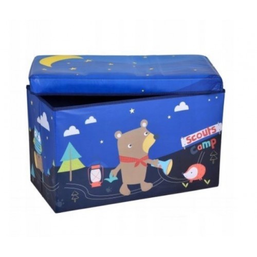 Žaislų dėžė - pufas "Meška"