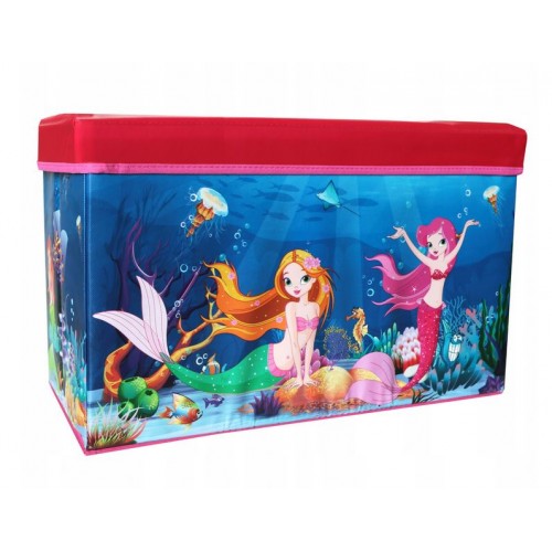 Žaislų dėžė - pufas "Undinėlė"