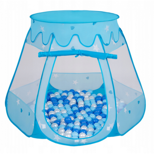 Palapinė - kamuoliukų baseinas su kamuoliukais "Mėlyna"