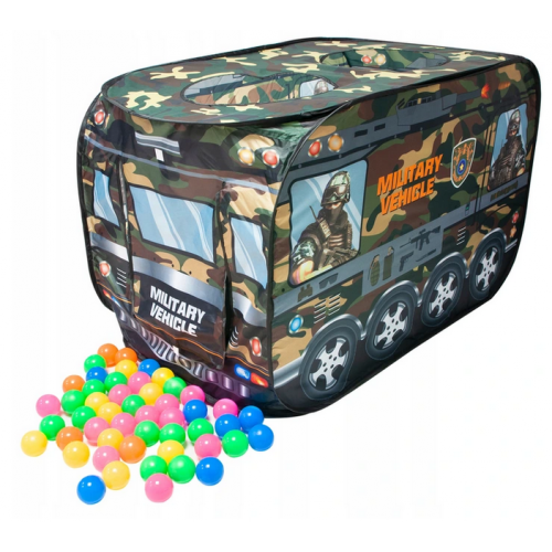 Palapinė - kamuoliukų baseinas "Tankas" su kamuoliukais