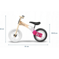 Medinis Willy Carbon balansinis dviratukas (Rožinis)