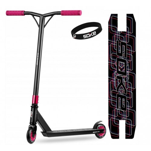 Paspirtukas triukams Soke Evo rožinis