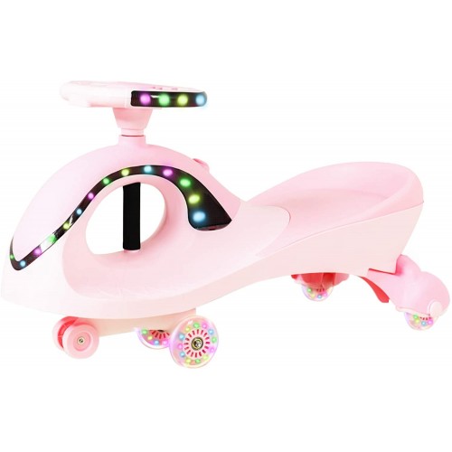 Riedamobilis su muzika ir šviesomis (Rausvas)