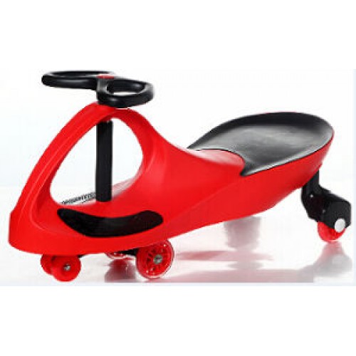 Riedamobilis su šviečiančiais ratukais (raudonas)
