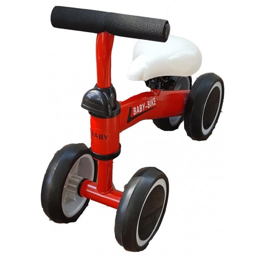 Pirmasis dviratukas-paspirtukas Raudonas