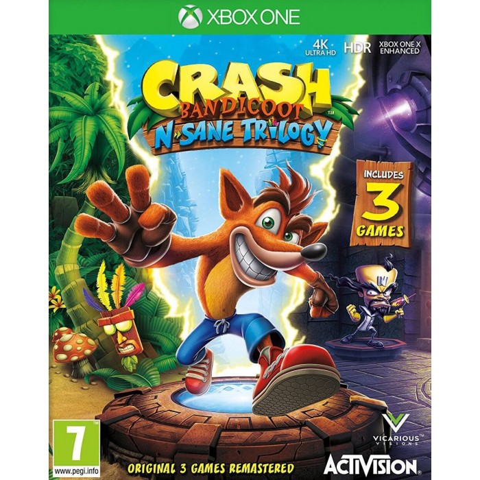 Xbox One Crash Bandicoot N Sane Trilogy (naudotas) Xbox One Crash Bandicoot N Sane Trilogy (naudotas)